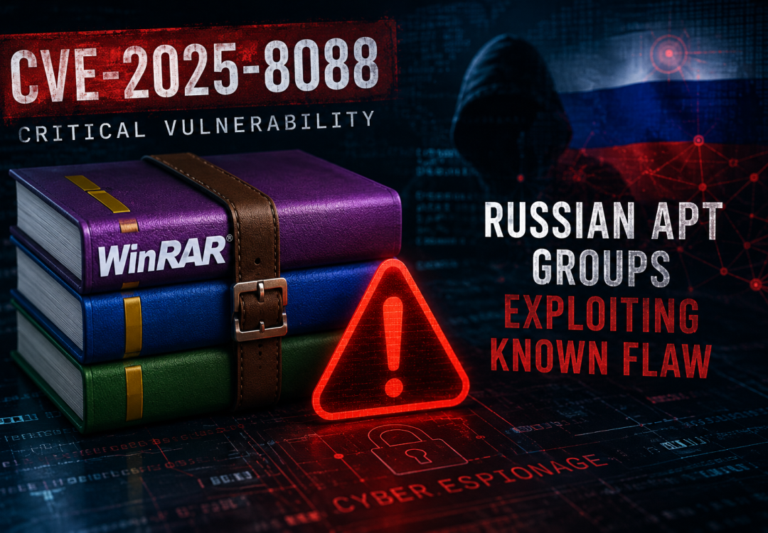 CVE-2025-8088 σε WinRAR: Ρωσικές APT Ομάδες Εκμεταλλεύονται Γνωστή Ευπάθεια εναντίον Κυβερνητικών και Στρατιωτικών Στόχων